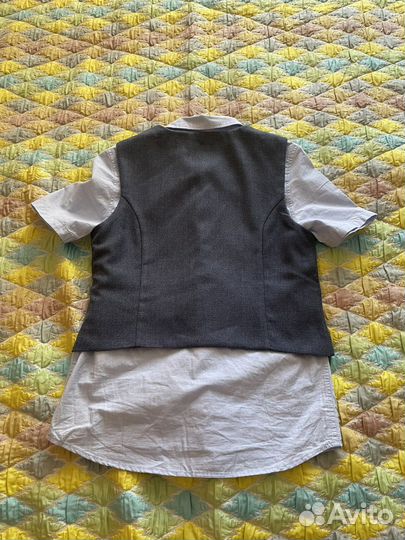 Комплект рубашка и жилетка H&M р.140