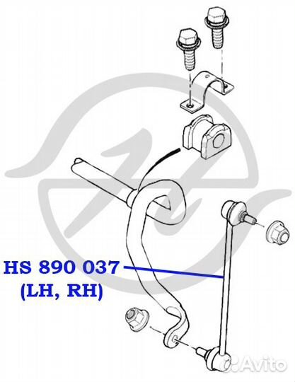 Тяга стабилизатора перед прав / лев