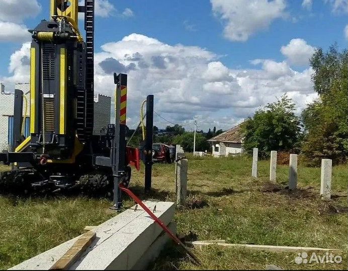 Монтаж железобетонных свай под ключ