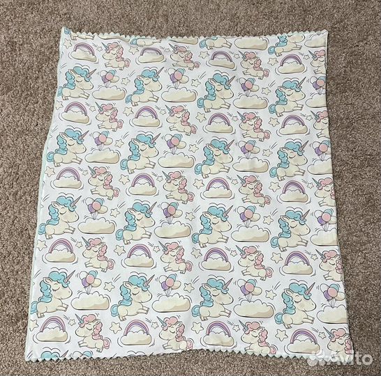 Плед детский плюш и хлопок