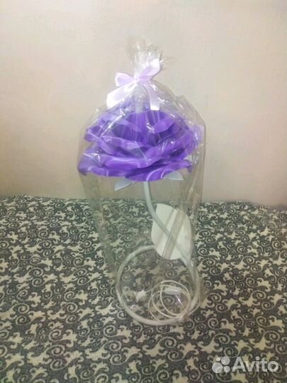 Торшер роза из изолона Светильник