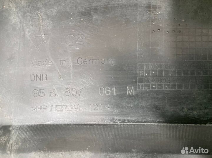 Спойлер (юбка) бампера передний Porsche Macan 95B