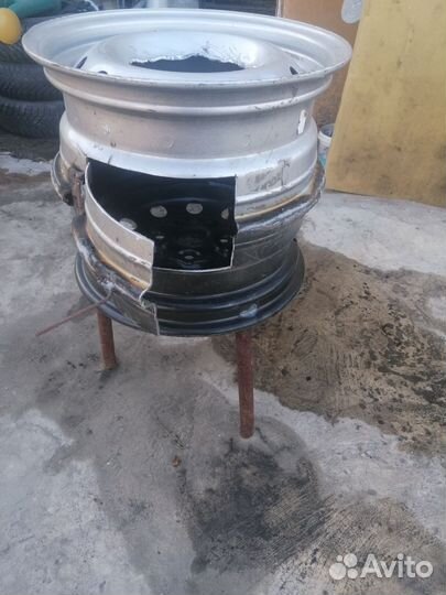Печь для казана из дисков