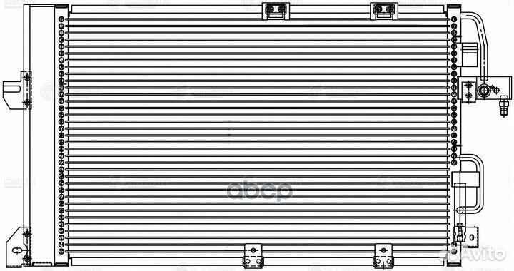 Радиатор кондиц. для а/м Opel Astra G (98) /Zaf