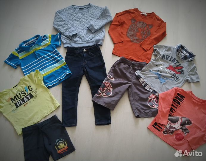 Детские вещи пакетом на мальчика 110 116