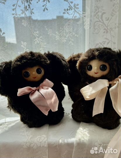 Игрушка чебурашка СССР винтаж коричневые