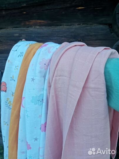 Муслиновые пеленки новые