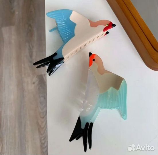 Красивые заколки-крабики для волос