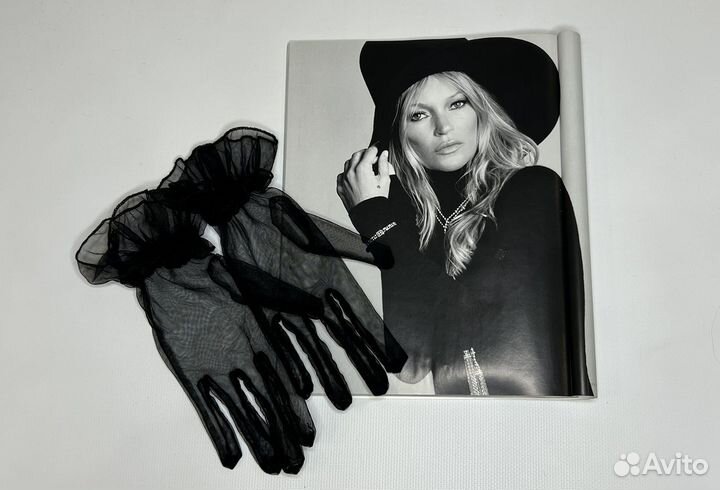 Перчатки прозрачные сетчатые фатиновые