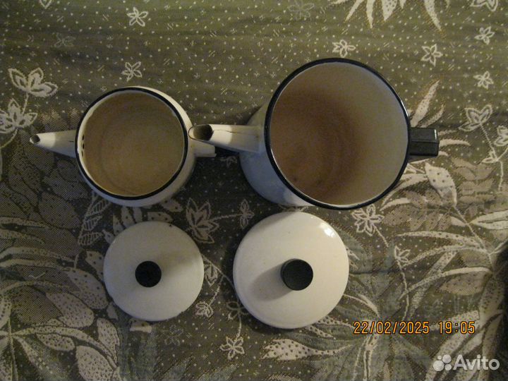 Чайник заварочный, кофейник эмалированный СССР