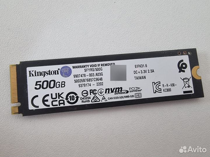 SSD M.2 Kingston fury Renegade (PCI 4.0)