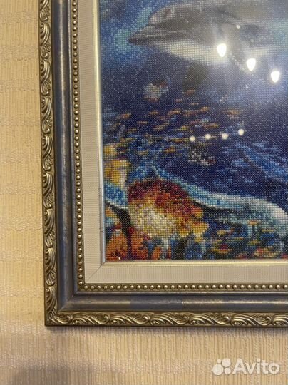 Картина вышитая крестом 