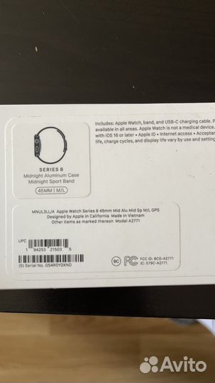 Часы apple watch 8 45 mm