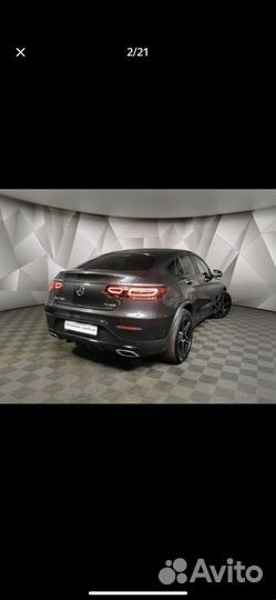 Задний диффузор на mercedes glc coupe