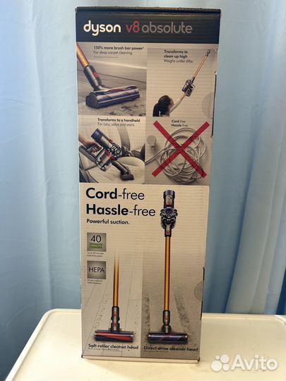 Новый Пылесос Dyson V8 Absolute