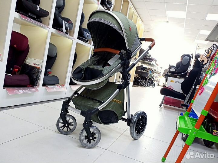 Коляска трансформер Luxmom V9 2в1 Olive