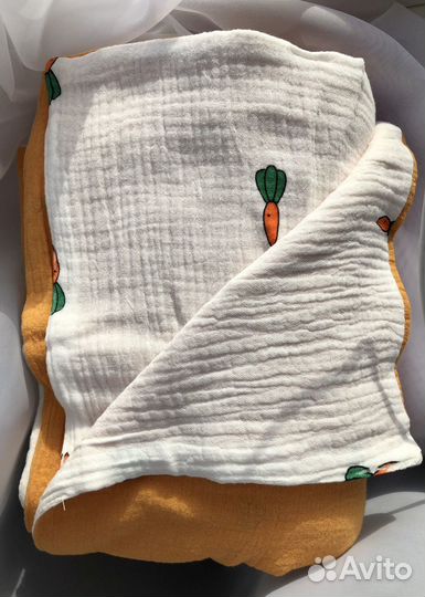 Муслиновый плед покрывало для новорожденных новый