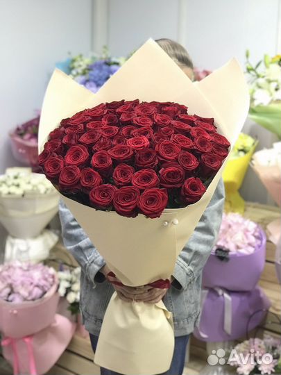 Розы 101 роза 51 25 доставка ростов