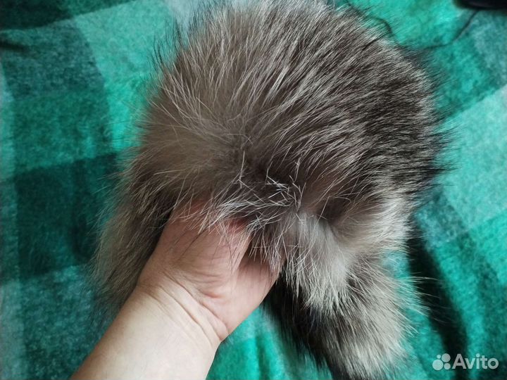 Шапка зимняя унисекс. Натуральный мех и кожа