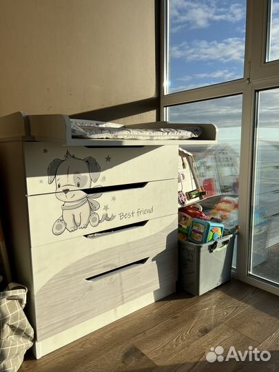 Пеленальный комод с матрасиком непромокайка