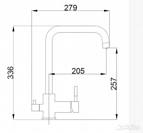 Смеситель для кухни Haiba HB820-7 HB76820-7 с п