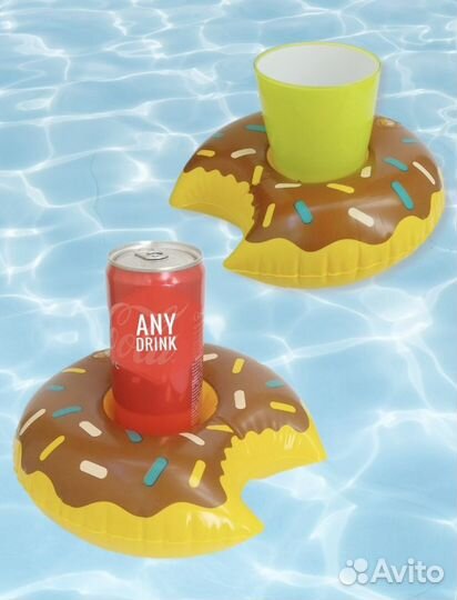 Надувной пончик держатель для стакана