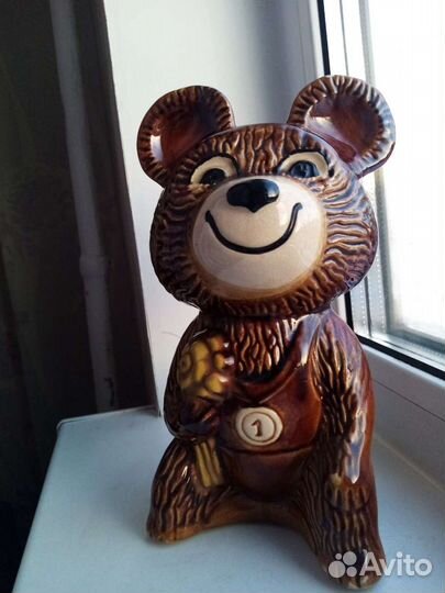 Статуэтка Олимпийский мишка мишка чемпион