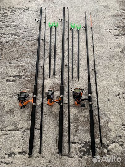 Фидерное удилище в сборе