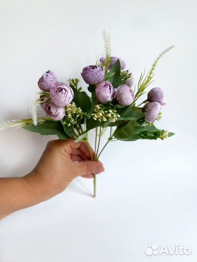 Ранункулюс букет, искусственный цветок