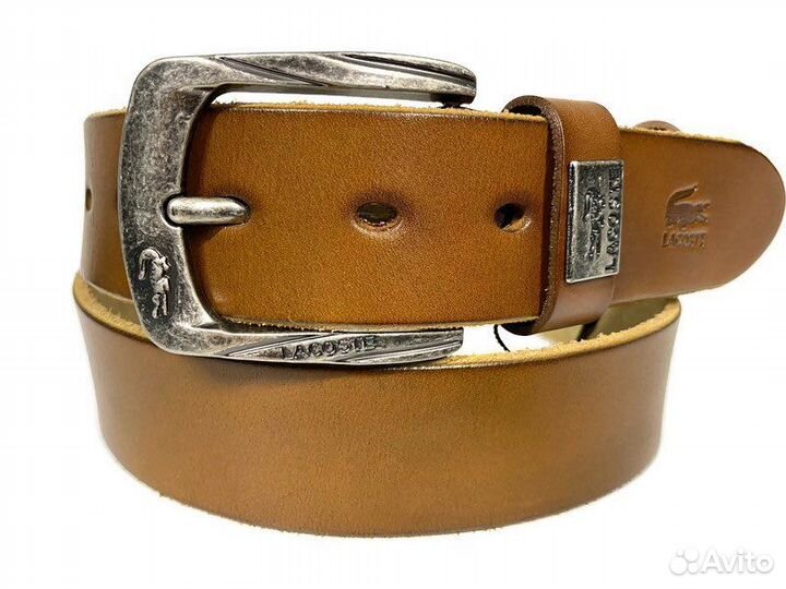 Ремень мужской кожаный Lacoste 2089 (Лакост)