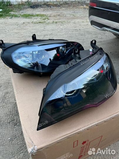 Фары Bmw X5 E70 07-10 ксенон AE Led с дхо черные