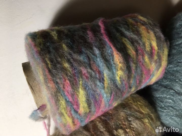 Пряжа с мохером толстая