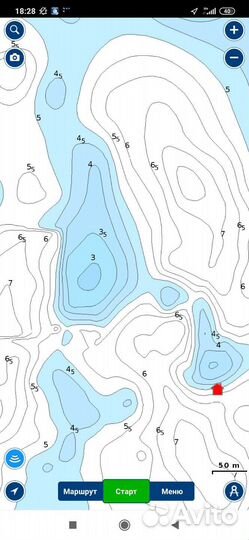 Карта глубин навионикс navionics для Саратова