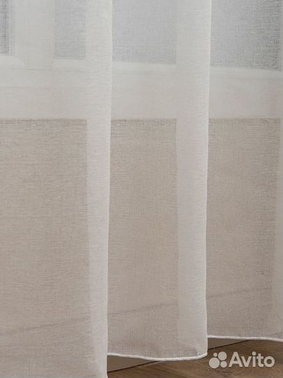 Тюль лён батист