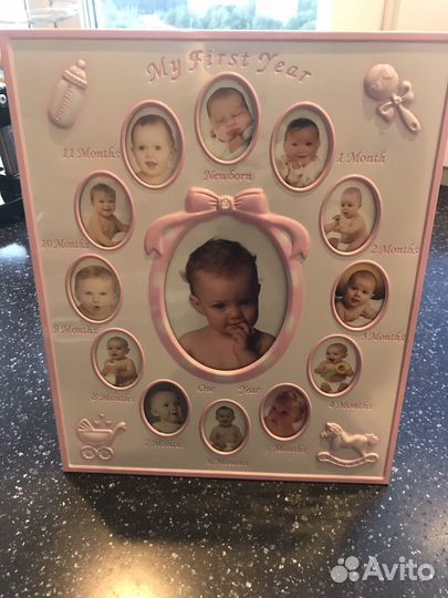 Фоторамка для фото новорожденного до 1 года
