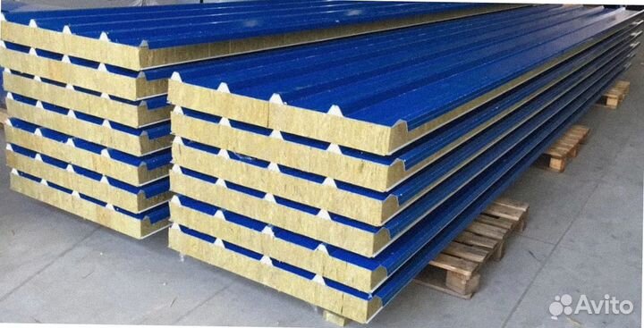 Сэндвич панели кровельные утеплитель PIR от 200 м2