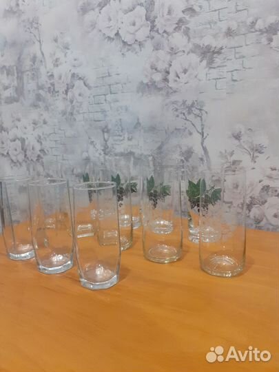 Банка 10л,стаканы для сока,воды,коктейля СССР