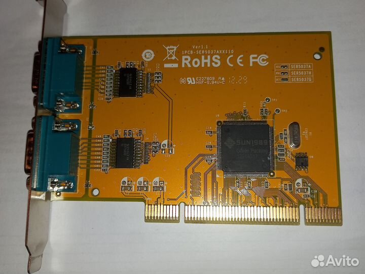 Контроллер PCI Com портов, RS232, SER5037, SUN1989