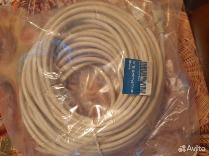 Кабель RJ 45 интернет кабель 5м, 20м