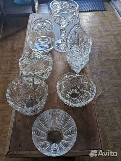 Конфетница хрусталь