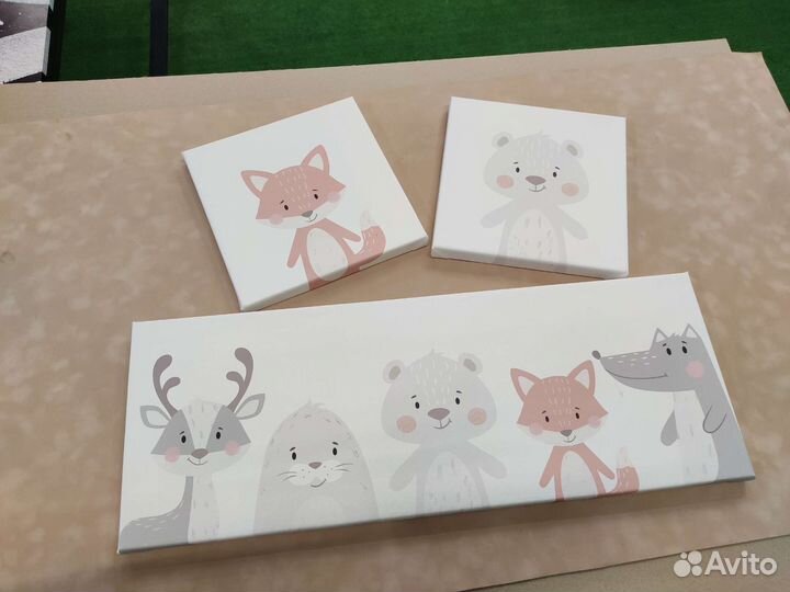 Картина девушка лофт неон