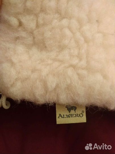 Зимний конверт и муфта для рук в коляску на овчине