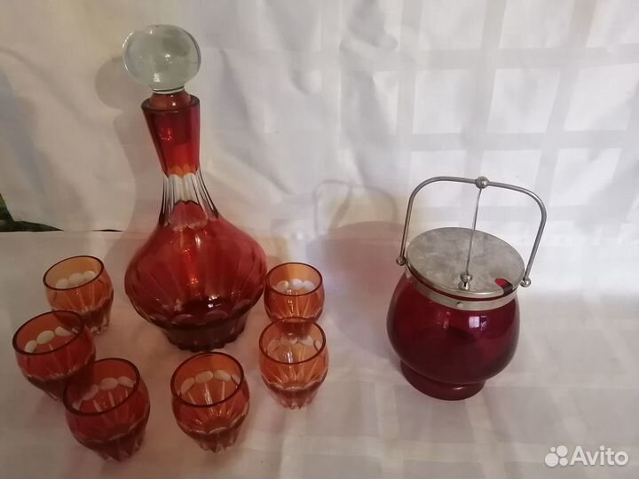 Хрусталь, стекло цвет Рубин СССР