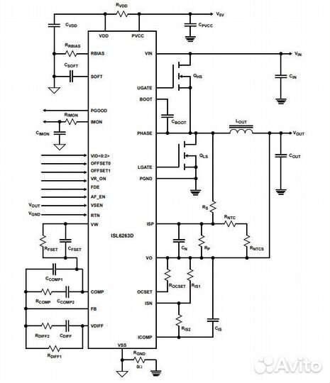 Микросхема ISL6263D