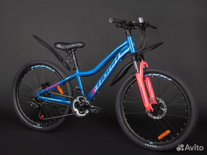 Велосипед horh tina tahd 4.0 24 (2023) Blue-Pink M