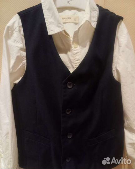 Рубашка для мальчика Mango 116 см, лонгслив 128