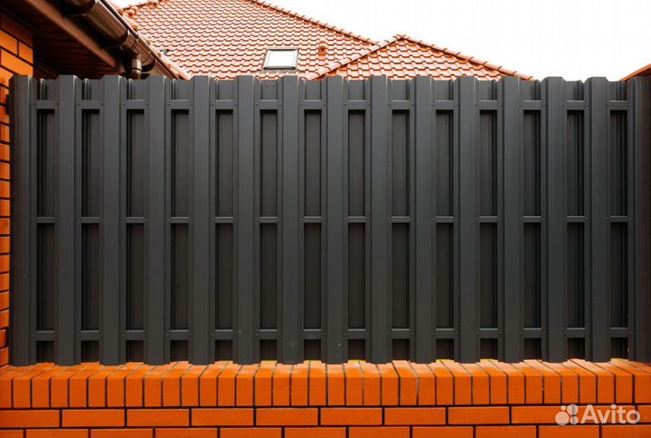 Забор из Штакетника Под Ключ