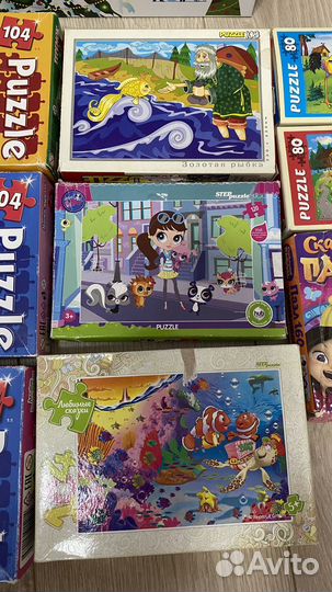 Пазлы 104,80,120 деталей