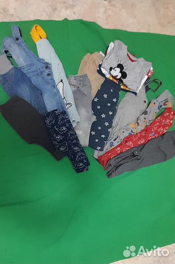 Вещи пакетом на мальчика 62 68 74
