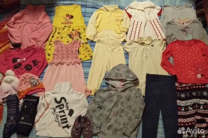 Пакет одежды на девочку 92-110